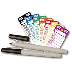 Top Stripe Key Tags